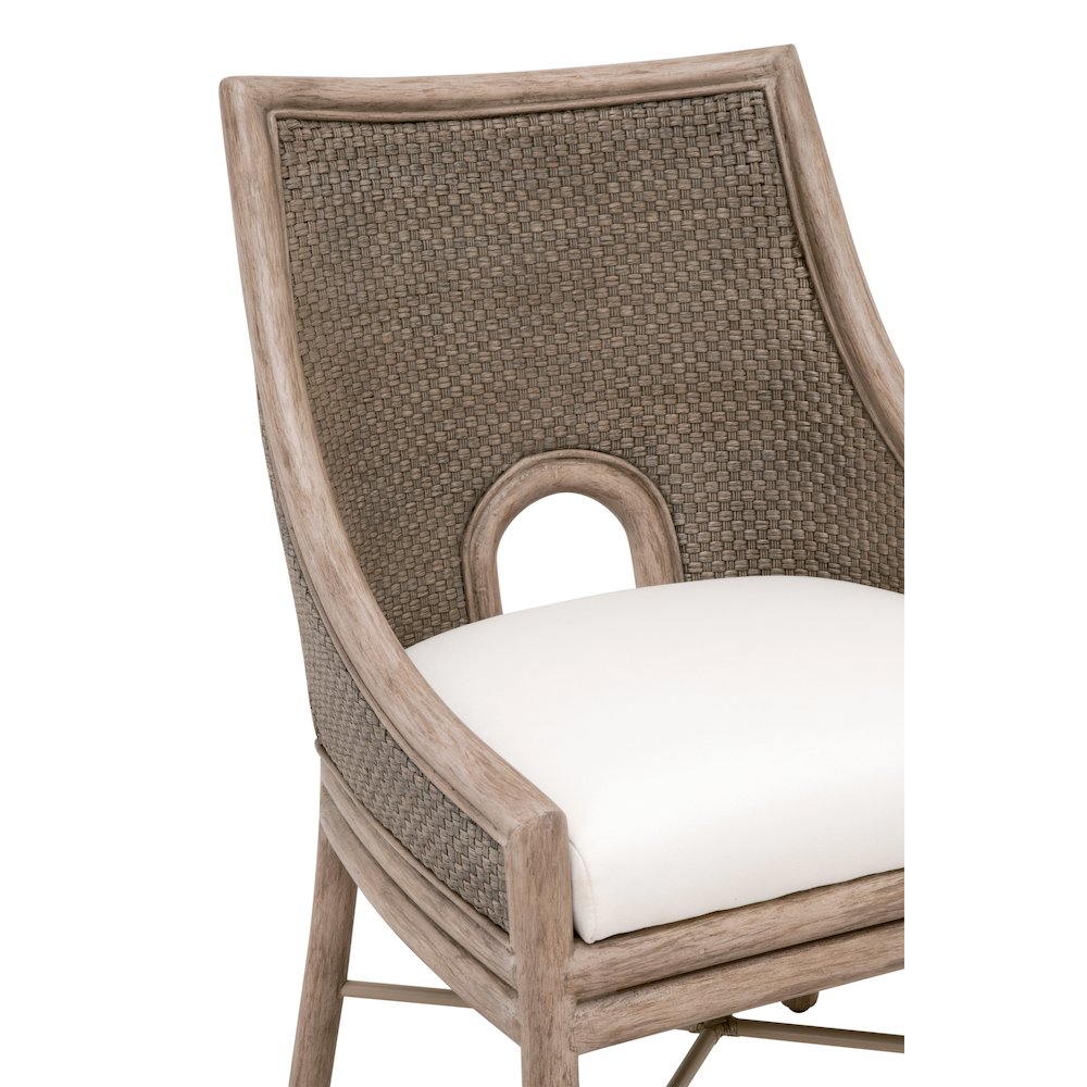 Woven Transitional Adamo Dining Chair, Set of 2. Picture 8