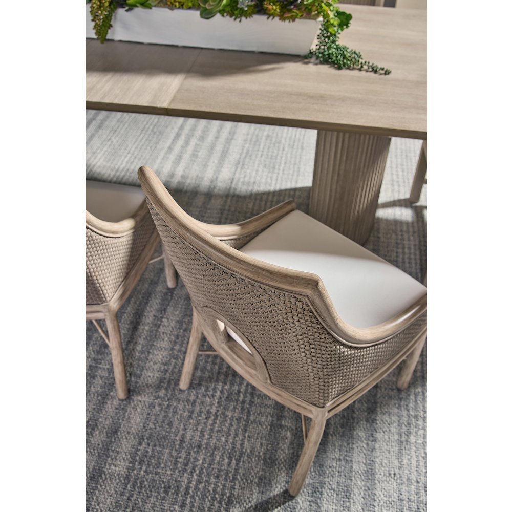 Woven Transitional Adamo Dining Chair, Set of 2. Picture 9