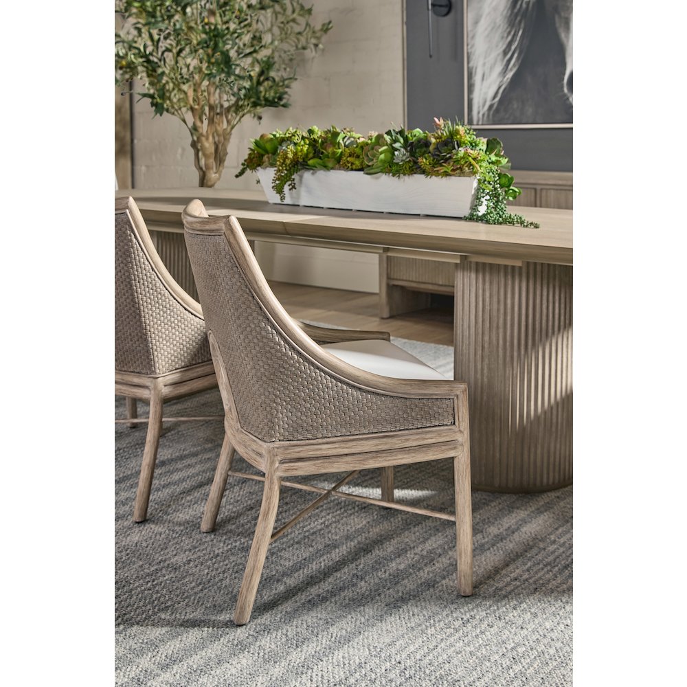 Woven Transitional Adamo Dining Chair, Set of 2. Picture 10