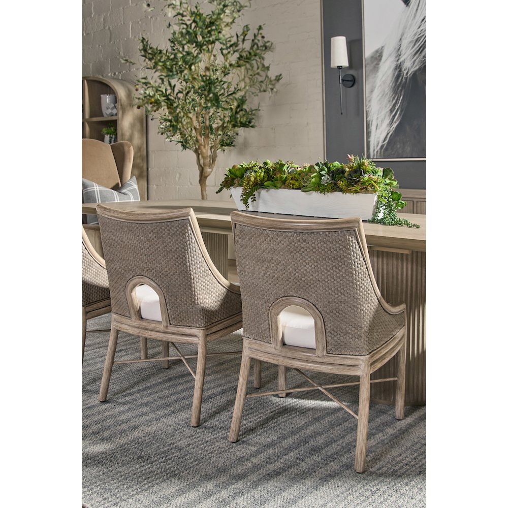 Woven Transitional Adamo Dining Chair, Set of 2. Picture 11