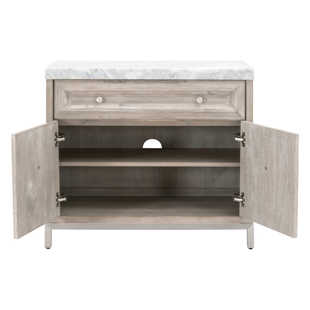 Traditions Transitional Azure Carrera Media Chest. Picture 2