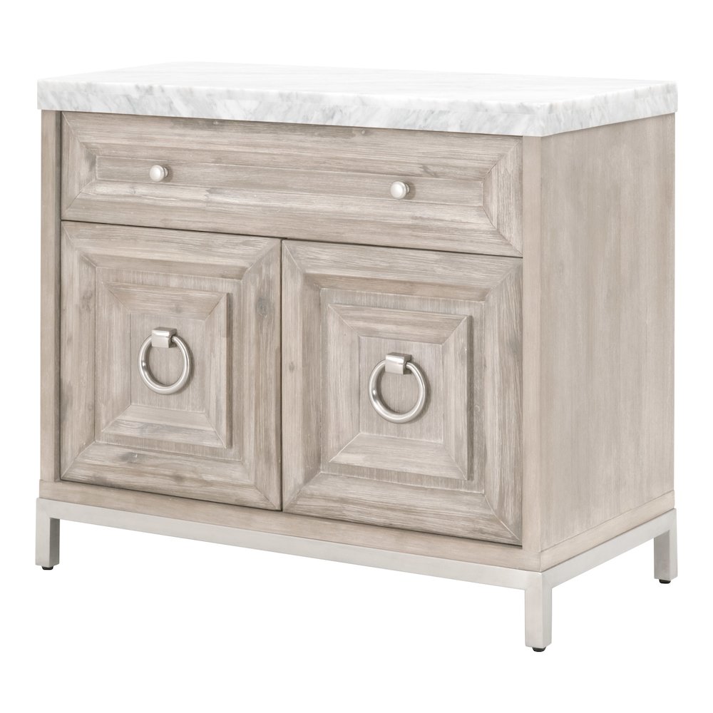 Traditions Transitional Azure Carrera Media Chest. Picture 3