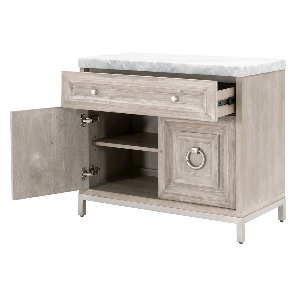 Traditions Transitional Azure Carrera Media Chest. Picture 4