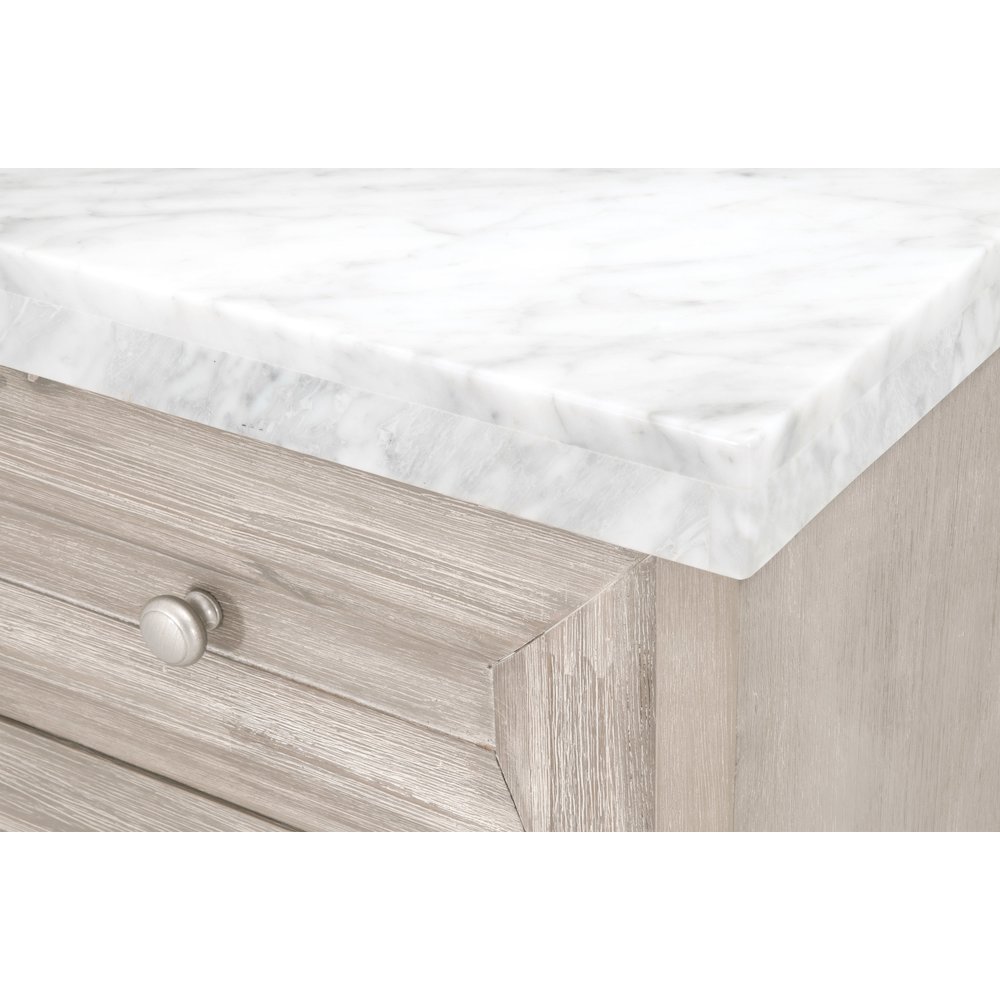 Traditions Transitional Azure Carrera Media Chest. Picture 5
