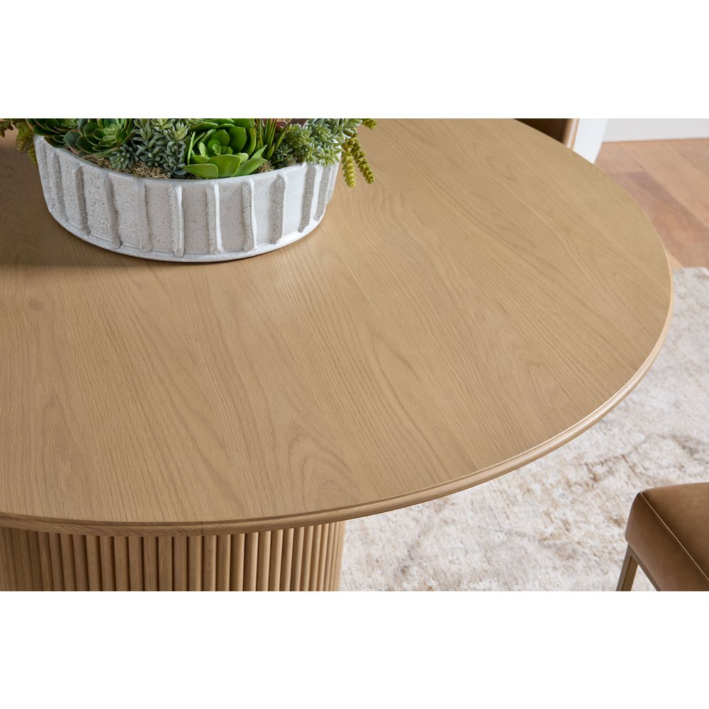 Bronze Bay Transitional Belfast 54" Round Dining Table. Picture 6