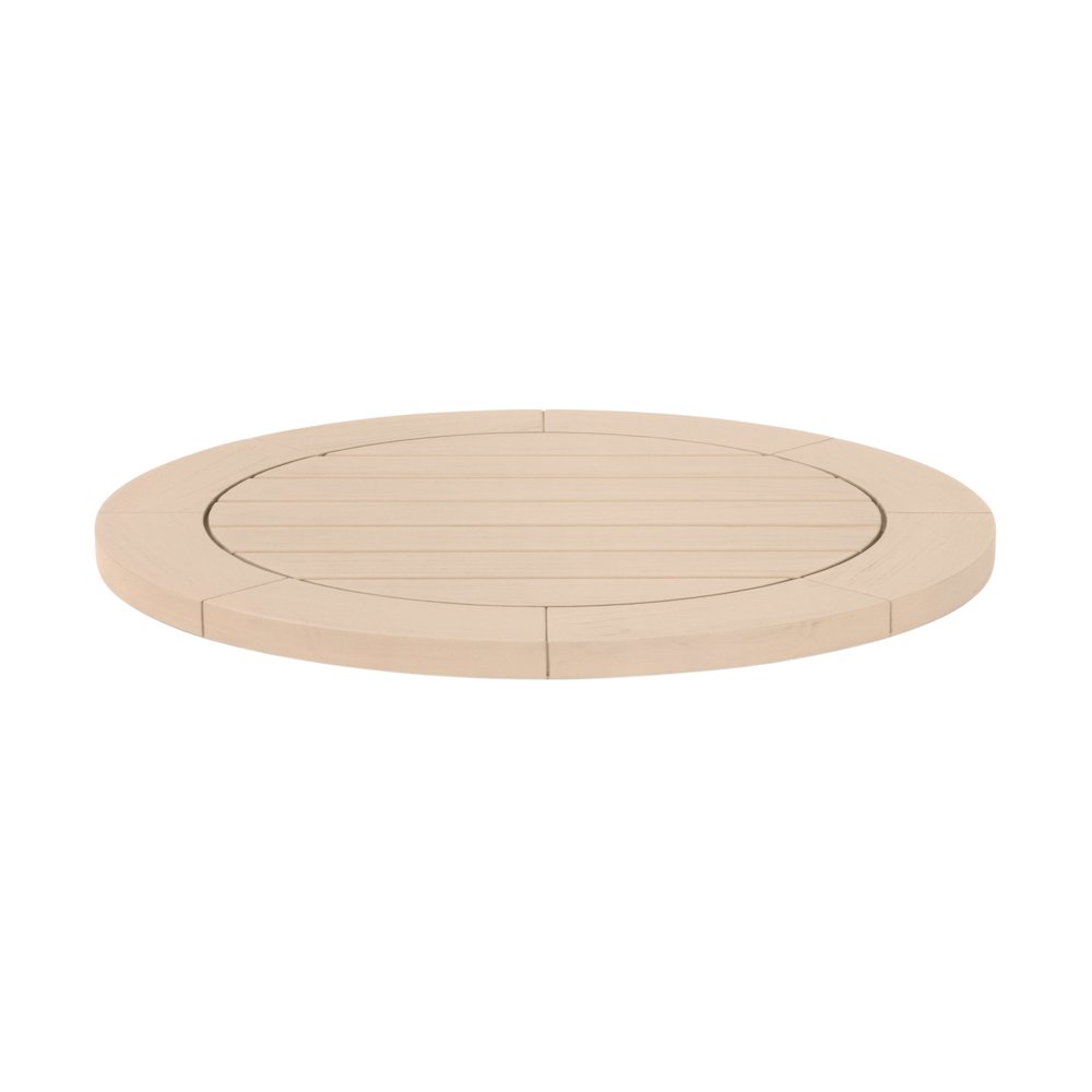 Woven - Outdoor  Transitional Boca Outdoor Lazy Susan. Picture 1