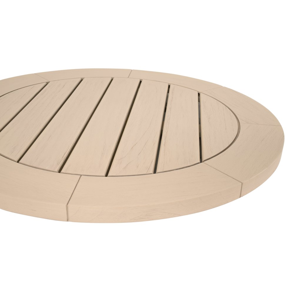 Woven - Outdoor  Transitional Boca Outdoor Lazy Susan. Picture 5
