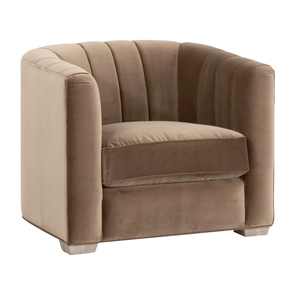 Stitch & Hand - Upholstery Transitional Bronx Channel Back Sofa Chair. Picture 2