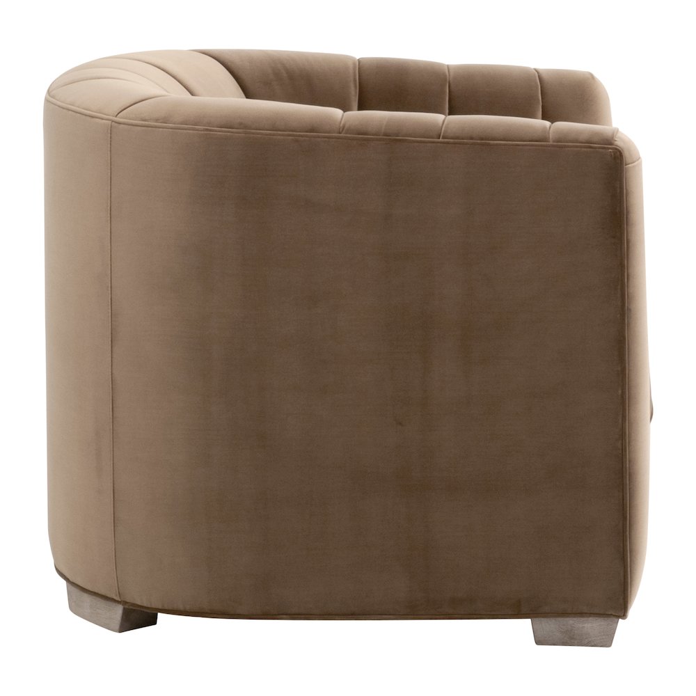 Stitch & Hand - Upholstery Transitional Bronx Channel Back Sofa Chair. Picture 3