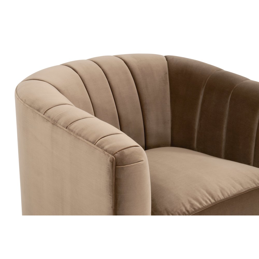 Stitch & Hand - Upholstery Transitional Bronx Channel Back Sofa Chair. Picture 4