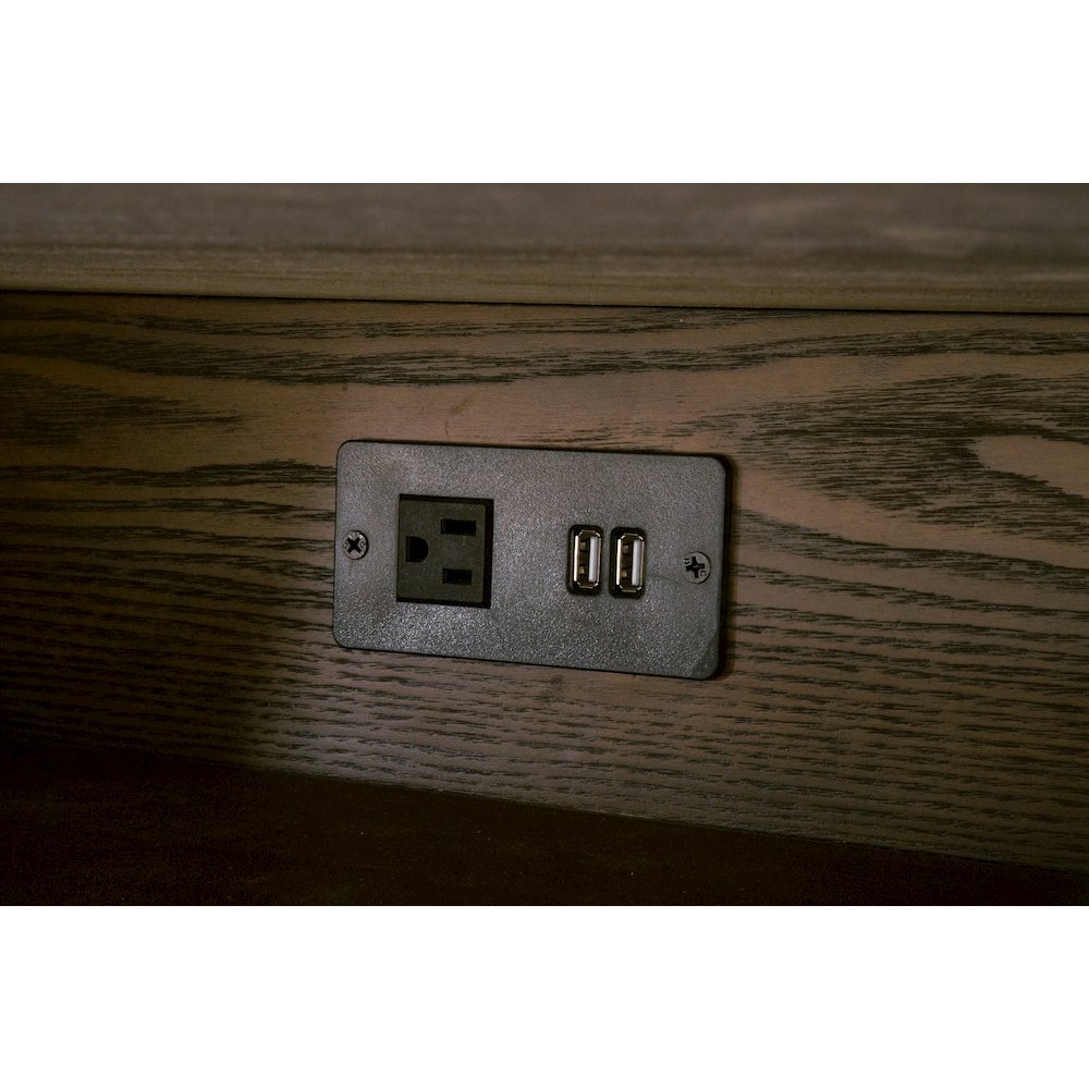 Bronze Bay Transitional Cambria 2-Drawer Nightstand. Picture 8