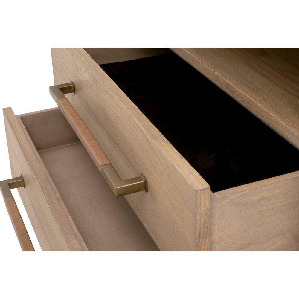Bronze Bay Transitional Cambria 2-Drawer Nightstand. Picture 6