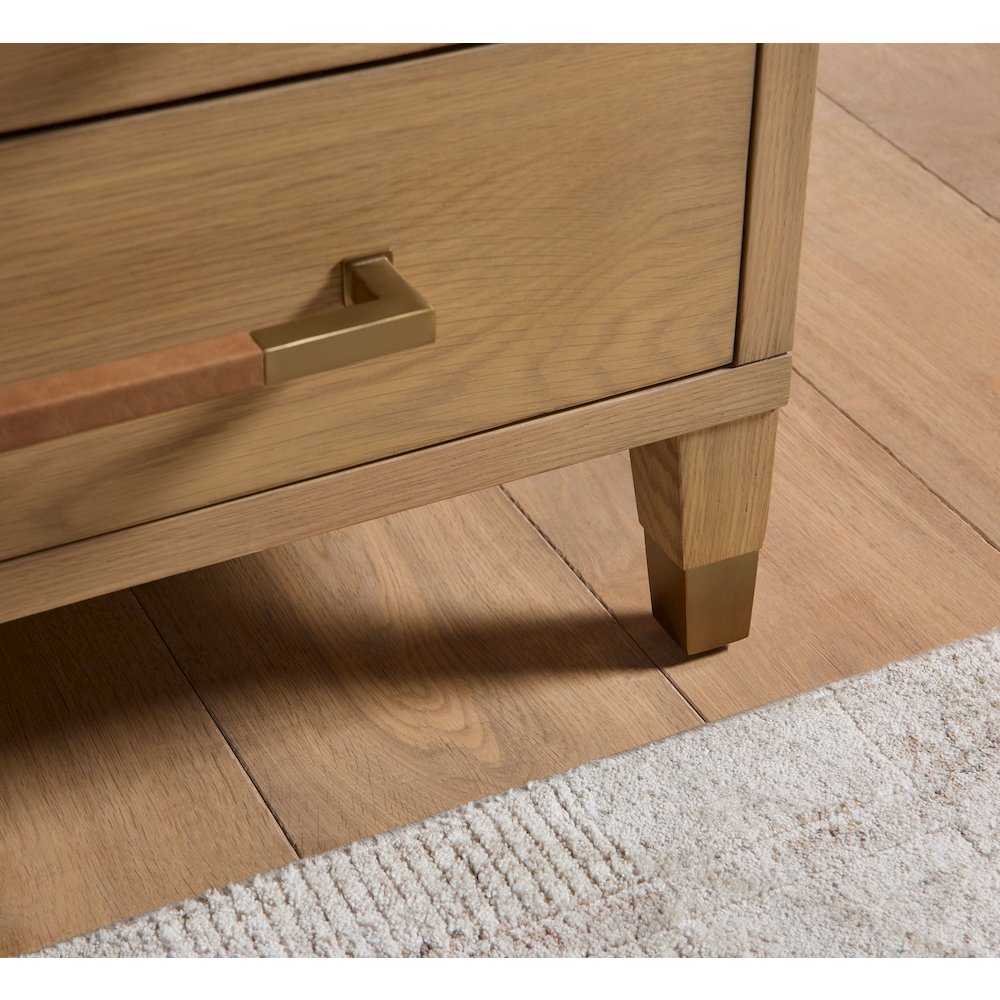 Bronze Bay Transitional Cambria 2-Drawer Nightstand. Picture 12