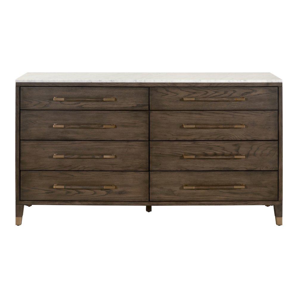 Bronze Bay Transitional Cambria 8-Drawer Double Dresser. Picture 1