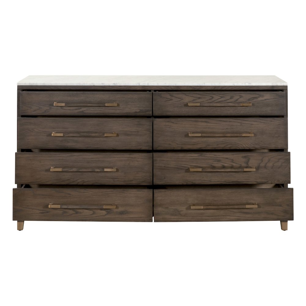 Bronze Bay Transitional Cambria 8-Drawer Double Dresser. Picture 2