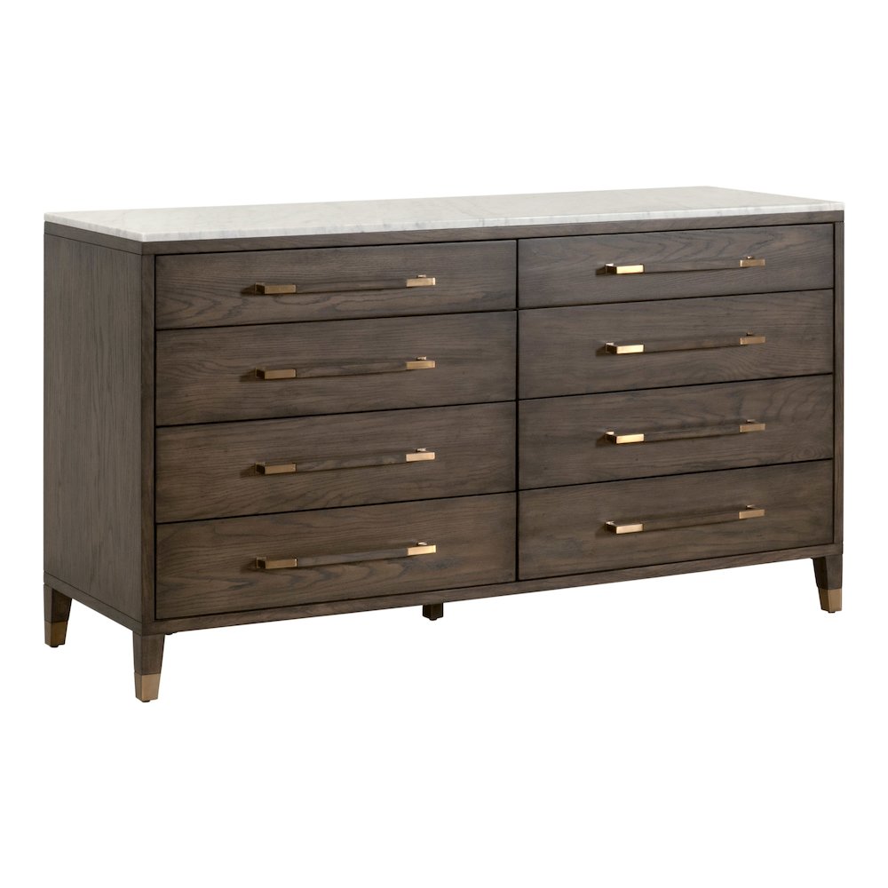 Bronze Bay Transitional Cambria 8-Drawer Double Dresser. Picture 3