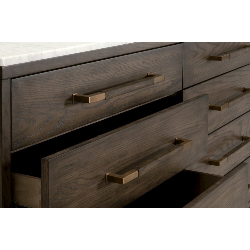 Bronze Bay Transitional Cambria 8-Drawer Double Dresser. Picture 10
