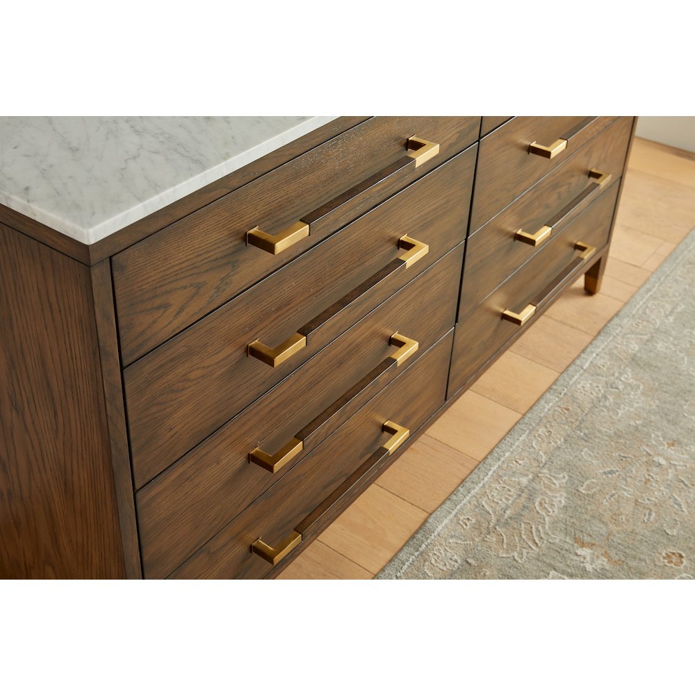 Bronze Bay Transitional Cambria 8-Drawer Double Dresser. Picture 14