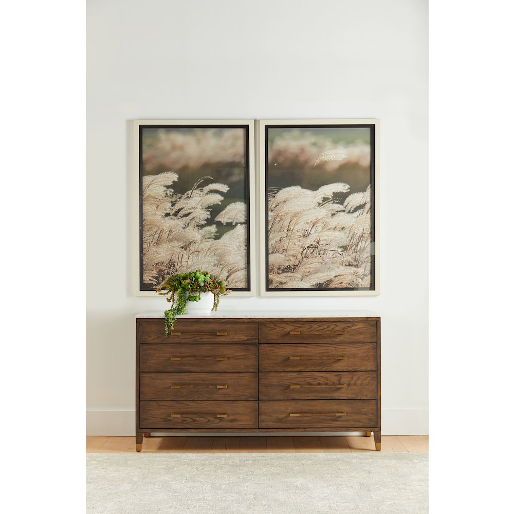 Bronze Bay Transitional Cambria 8-Drawer Double Dresser. Picture 15