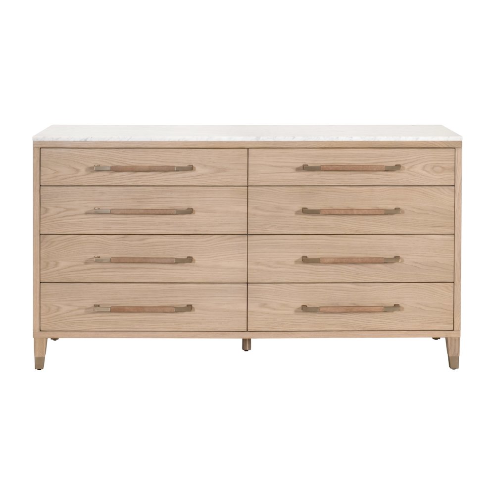 Bronze Bay Transitional Cambria 8-Drawer Double Dresser. Picture 1