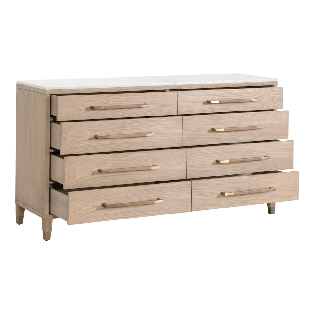 Bronze Bay Transitional Cambria 8-Drawer Double Dresser. Picture 4
