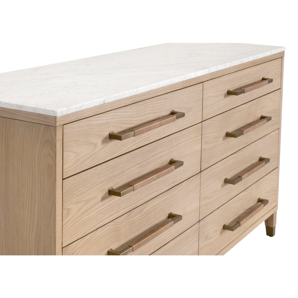 Bronze Bay Transitional Cambria 8-Drawer Double Dresser. Picture 6