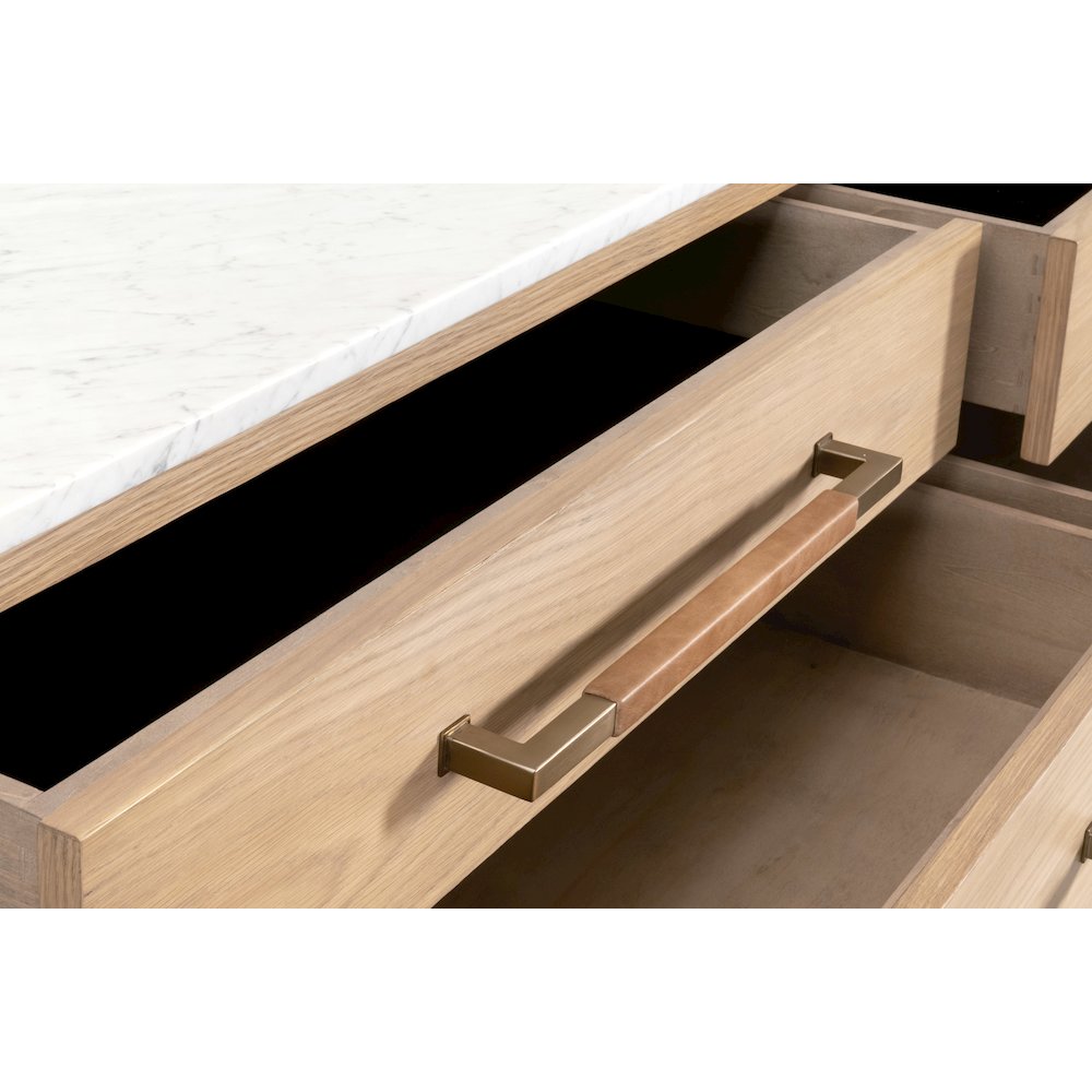 Bronze Bay Transitional Cambria 8-Drawer Double Dresser. Picture 7
