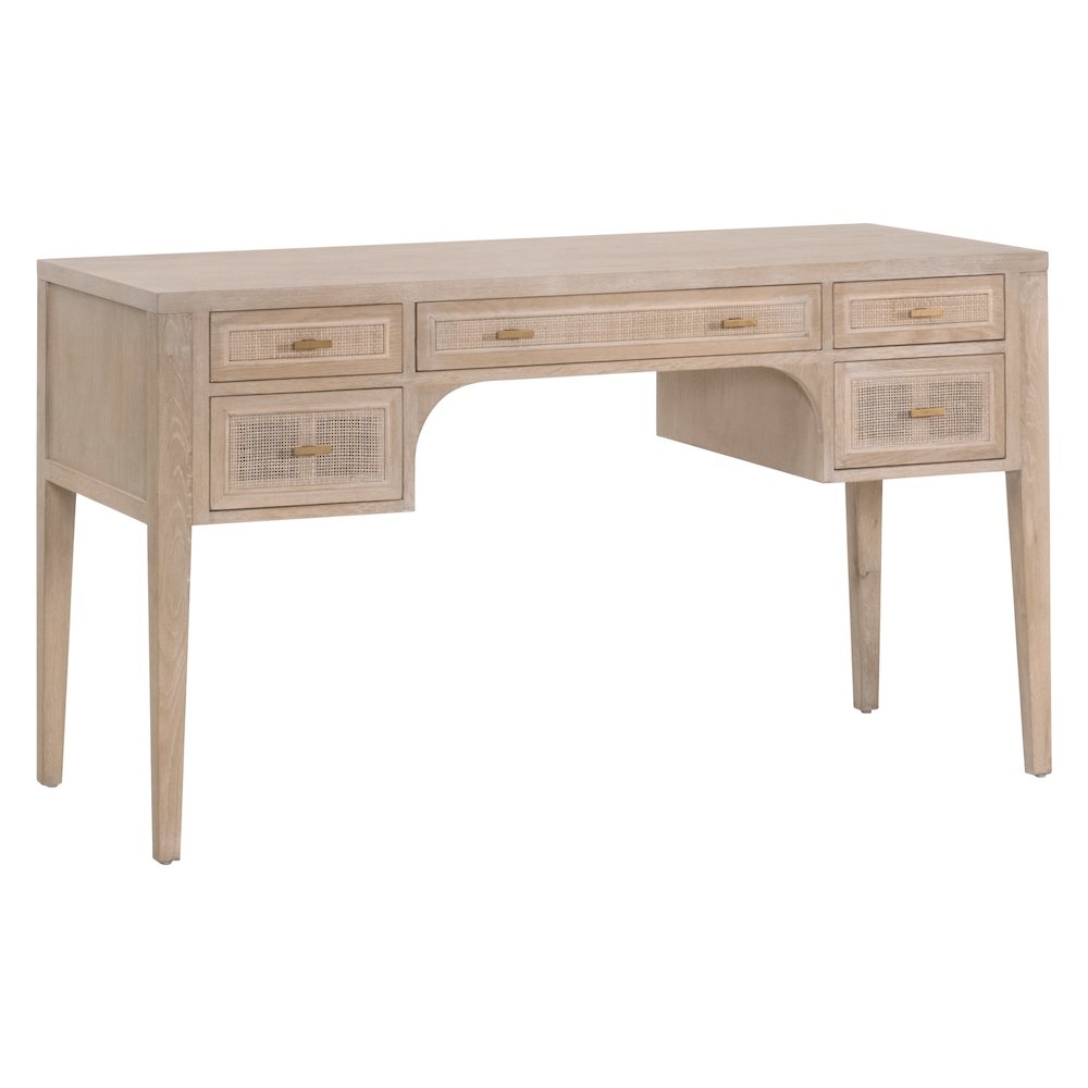 Bella Antique Transitional Cane Desk. Picture 3