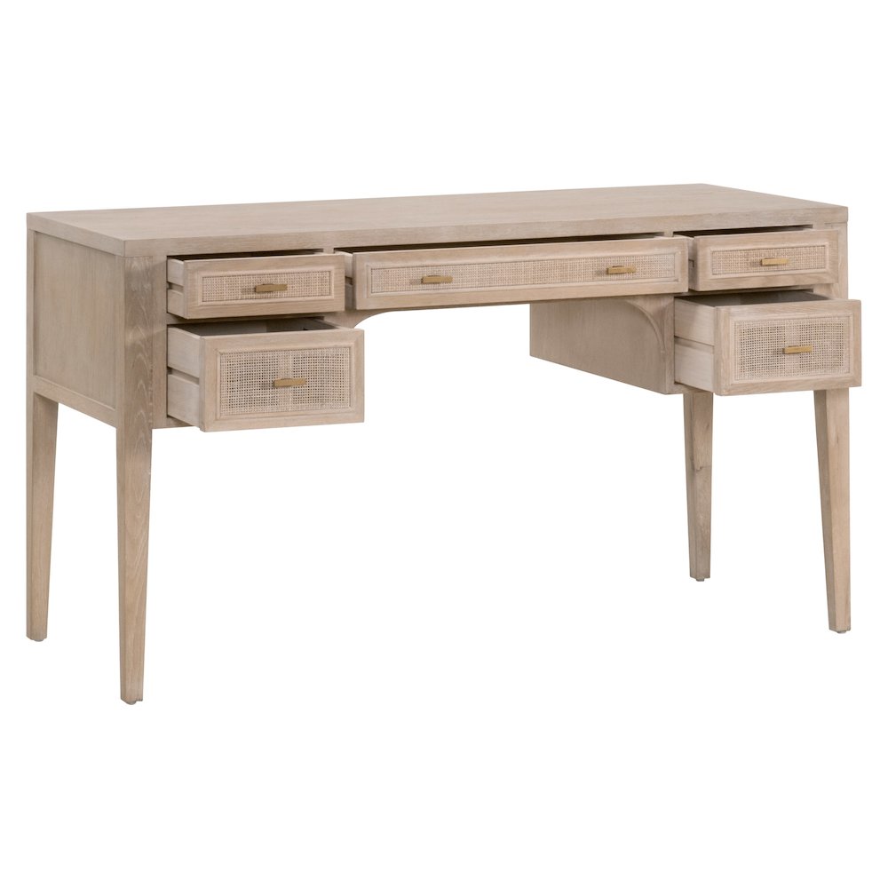 Bella Antique Transitional Cane Desk. Picture 4