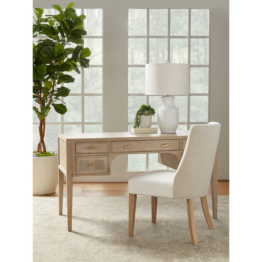Bella Antique Transitional Cane Desk. Picture 13