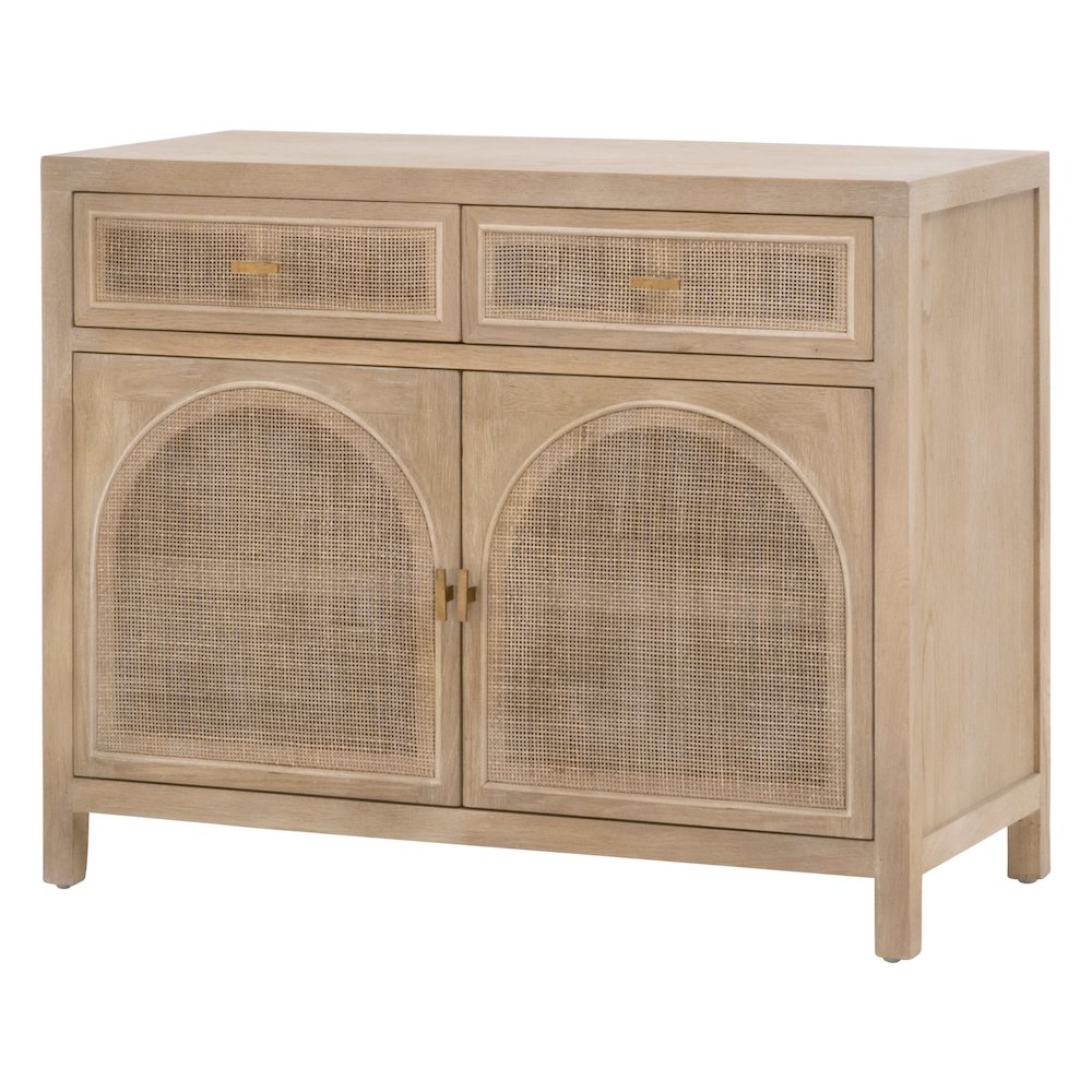 Bella Antique Transitional Cane Media Cabinet. Picture 4