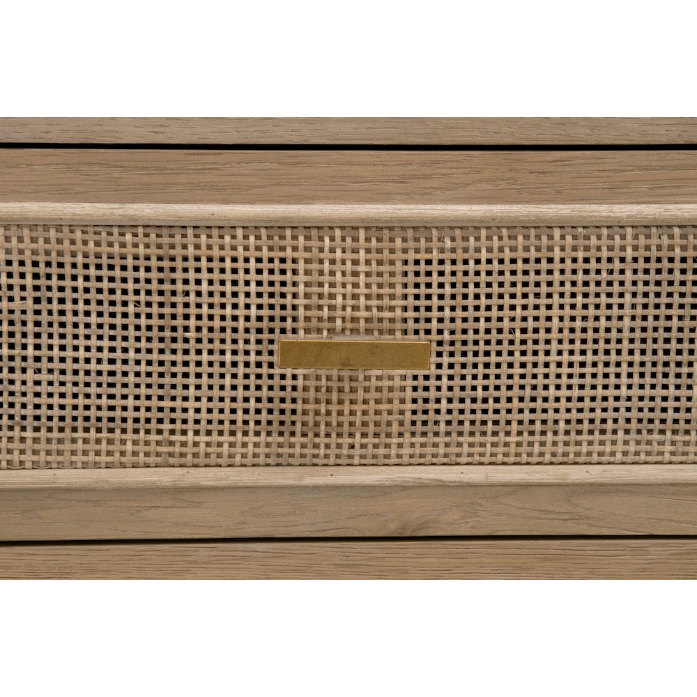 Bella Antique Transitional Cane Media Cabinet. Picture 9