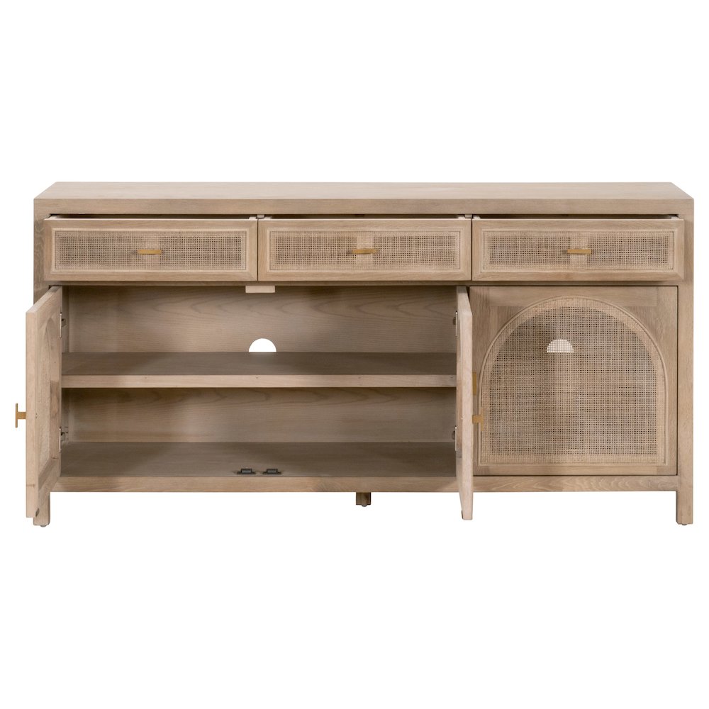 Bella Antique Transitional Cane Media Sideboard. Picture 5