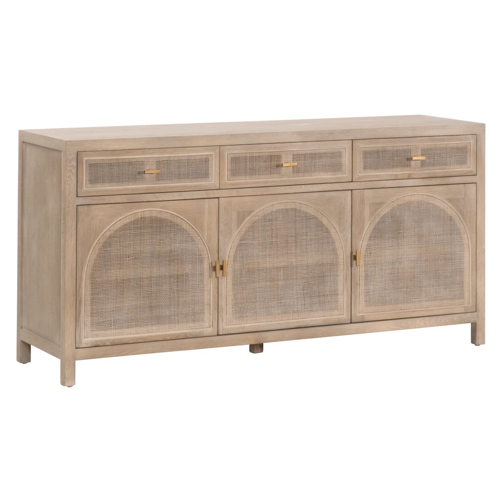 Bella Antique Transitional Cane Media Sideboard. Picture 6