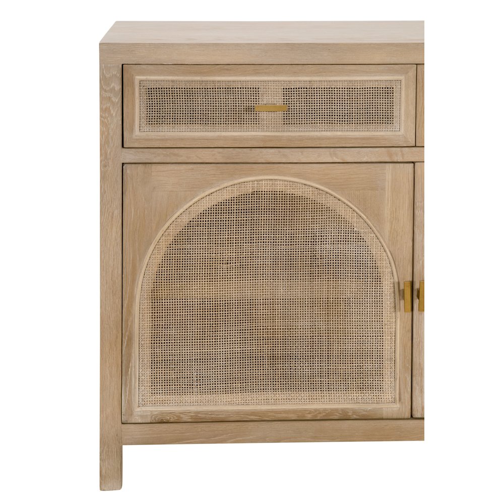 Bella Antique Transitional Cane Media Sideboard. Picture 11