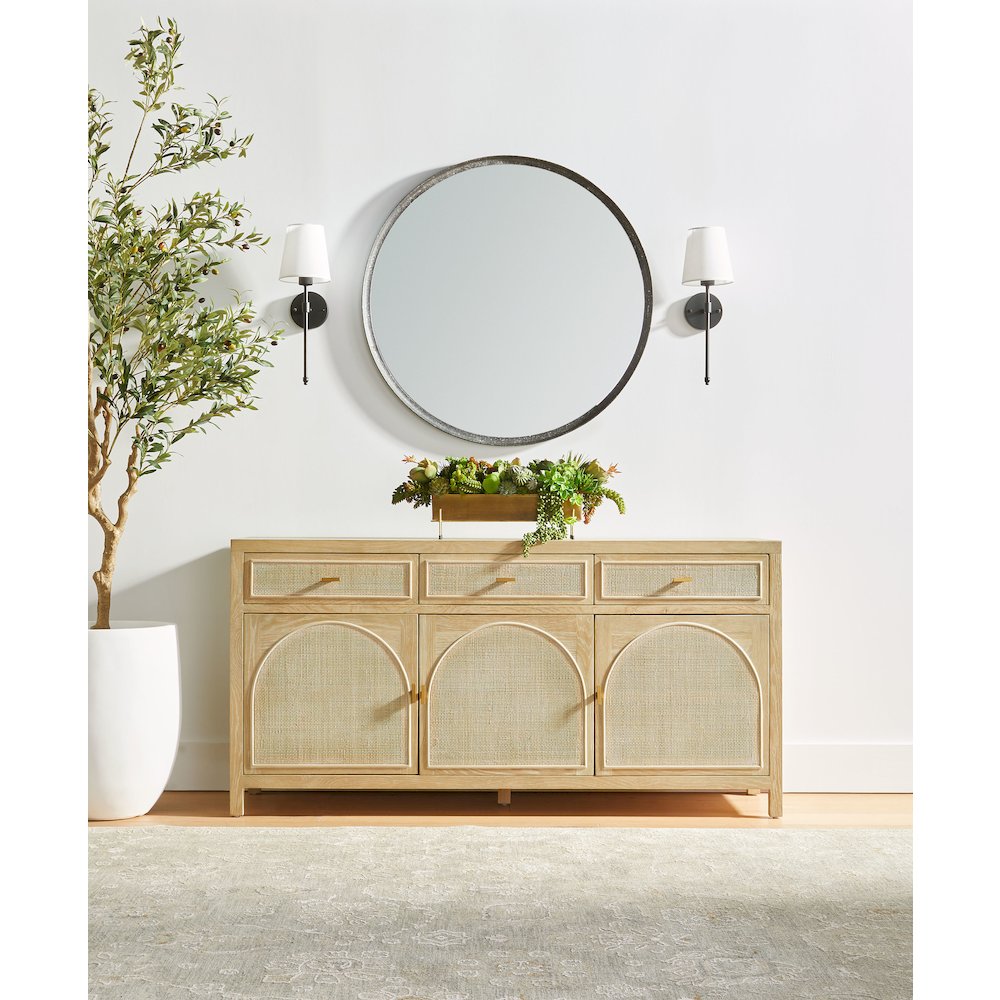 Bella Antique Transitional Cane Media Sideboard. Picture 14