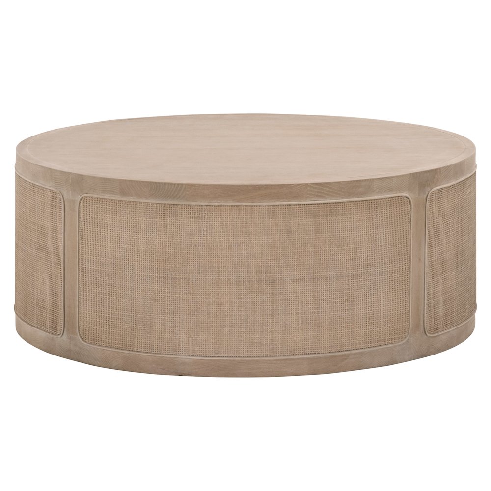 Bella Antique Transitional Cane Coffee Table. Picture 1