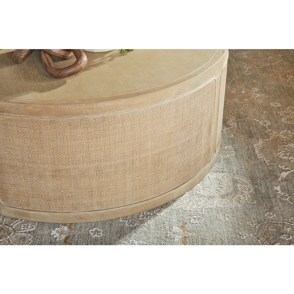 Bella Antique Transitional Cane Coffee Table. Picture 7