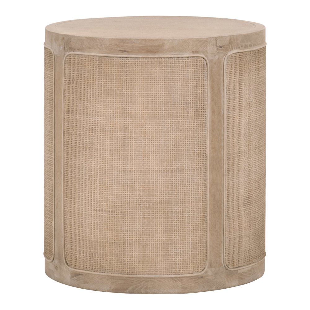 Bella Antique Transitional Cane End Table. Picture 2