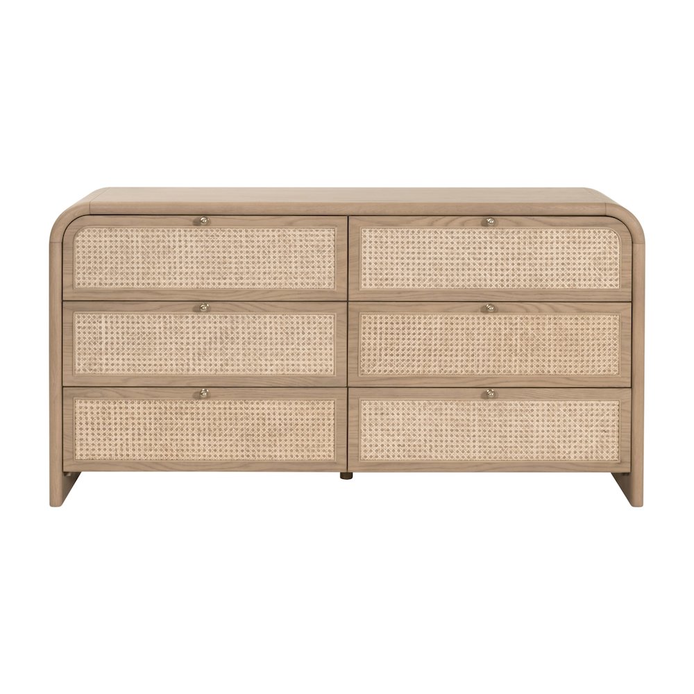 Bronze Bay Transitional Cannes 6-Drawer Double Dresser. Picture 1