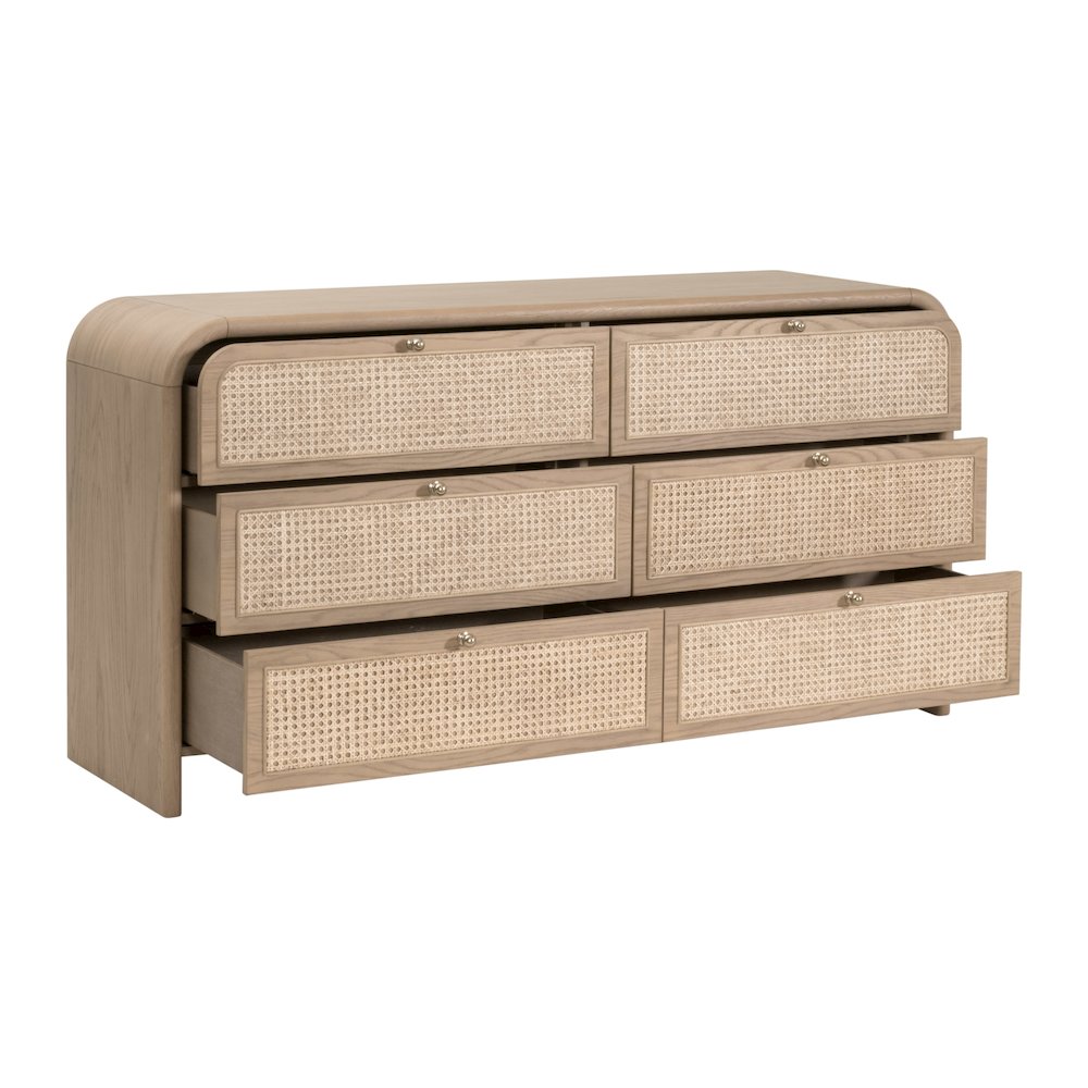 Bronze Bay Transitional Cannes 6-Drawer Double Dresser. Picture 4