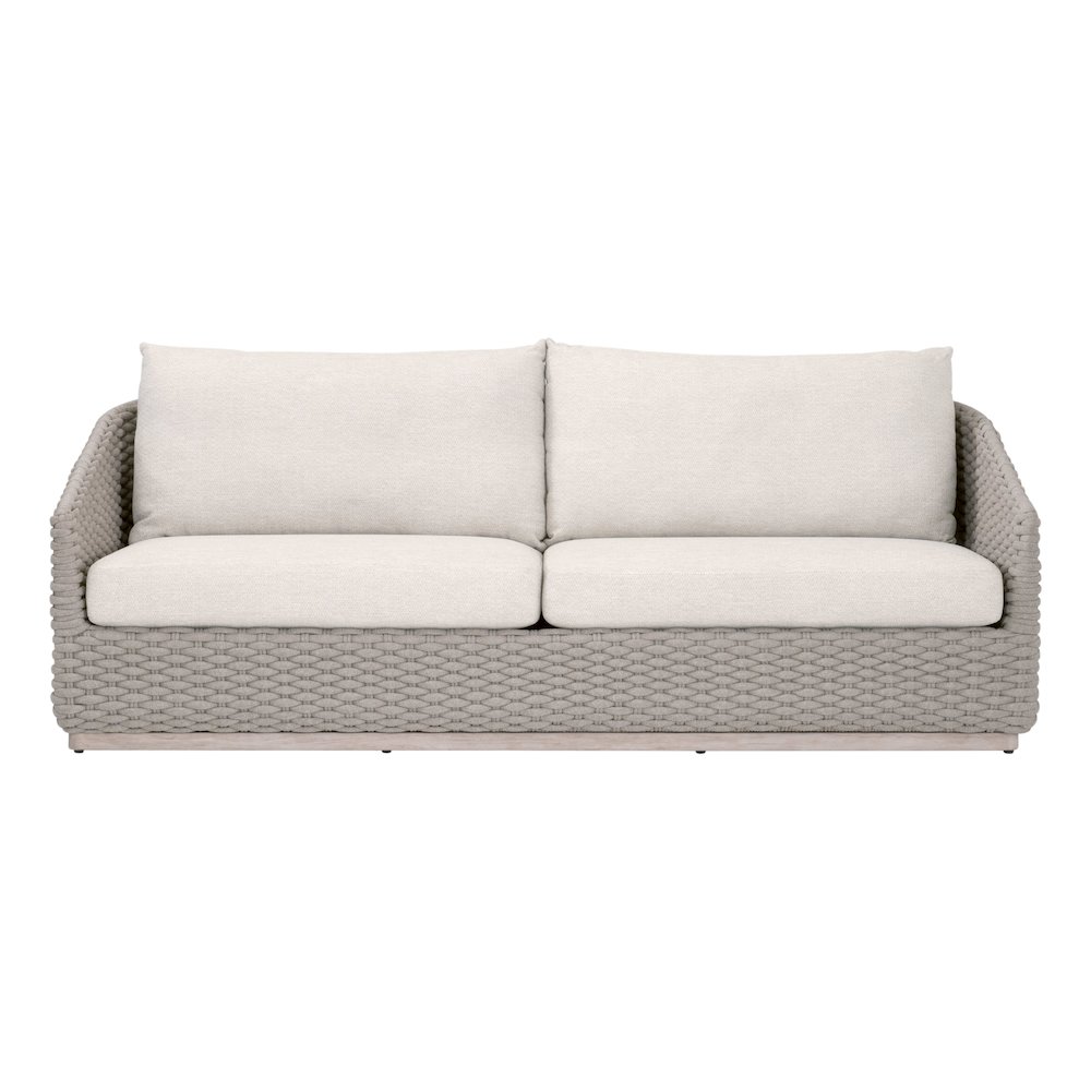 Woven - Outdoor  Transitional Caspian Outdoor 89" Sofa. Picture 1