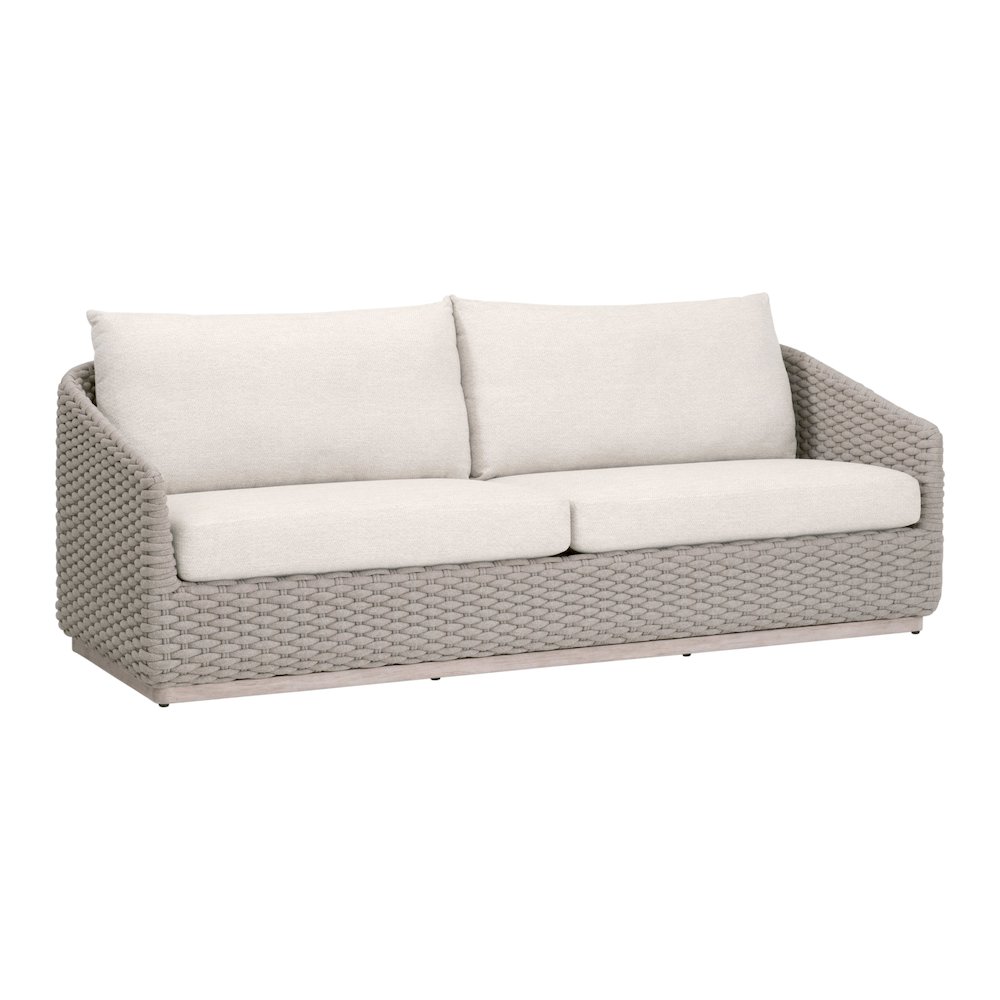 Woven - Outdoor  Transitional Caspian Outdoor 89" Sofa. Picture 2