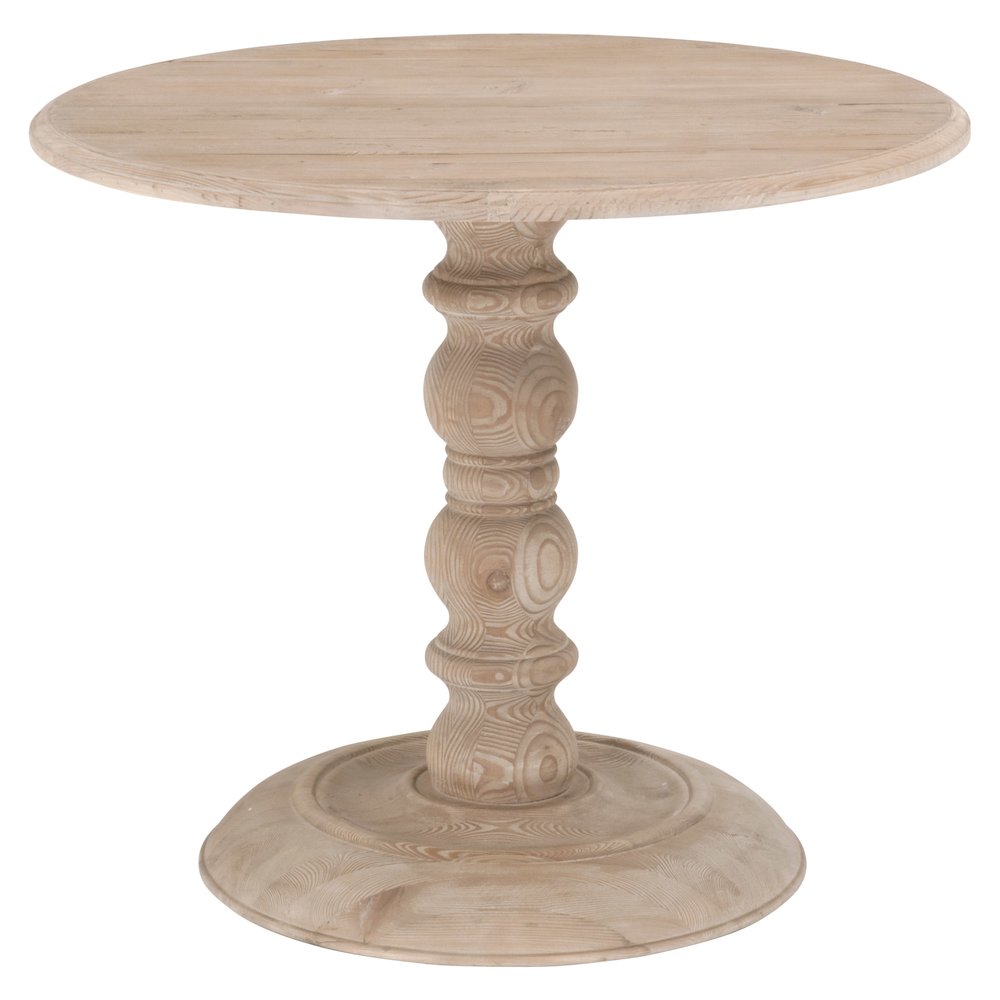 Bella Antique Transitional Chelsea 36" Round Dining Table. Picture 1