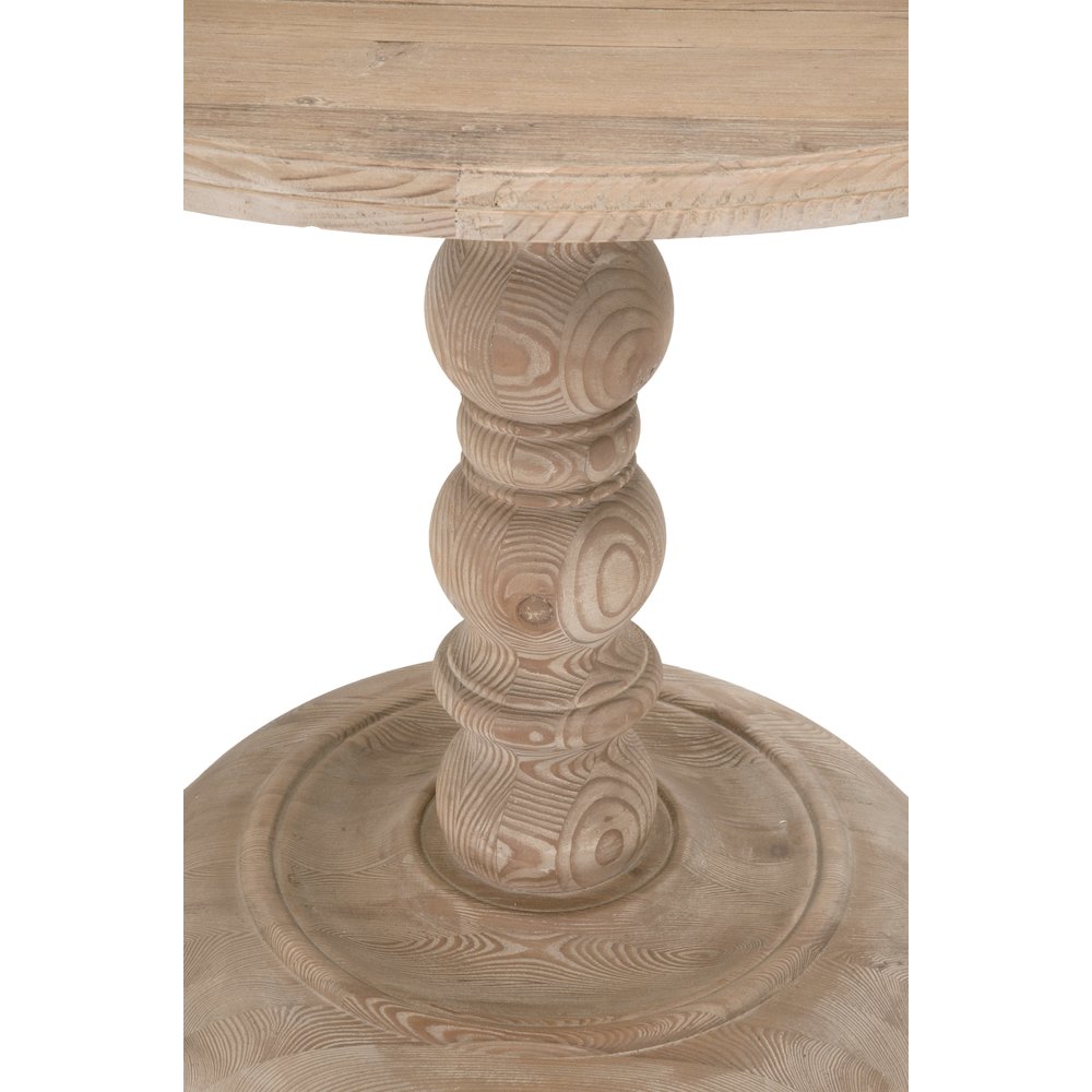 Bella Antique Transitional Chelsea 36" Round Dining Table. Picture 3