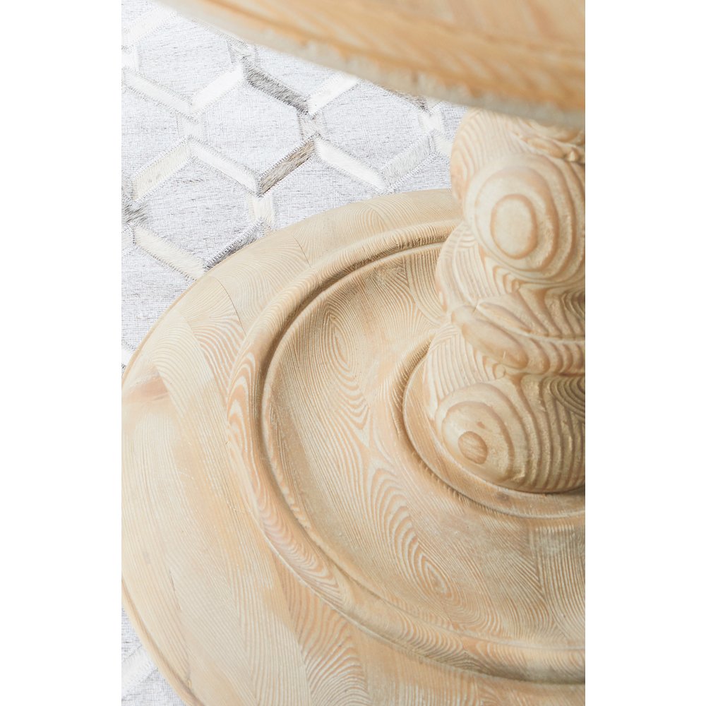 Bella Antique Transitional Chelsea 36" Round Dining Table. Picture 9