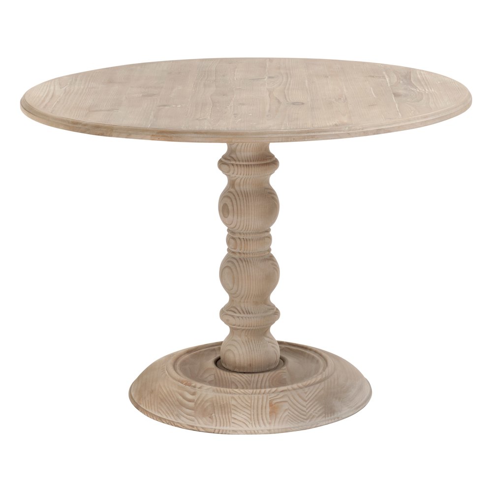 Bella Antique Transitional Chelsea 42" Round Dining Table. Picture 2