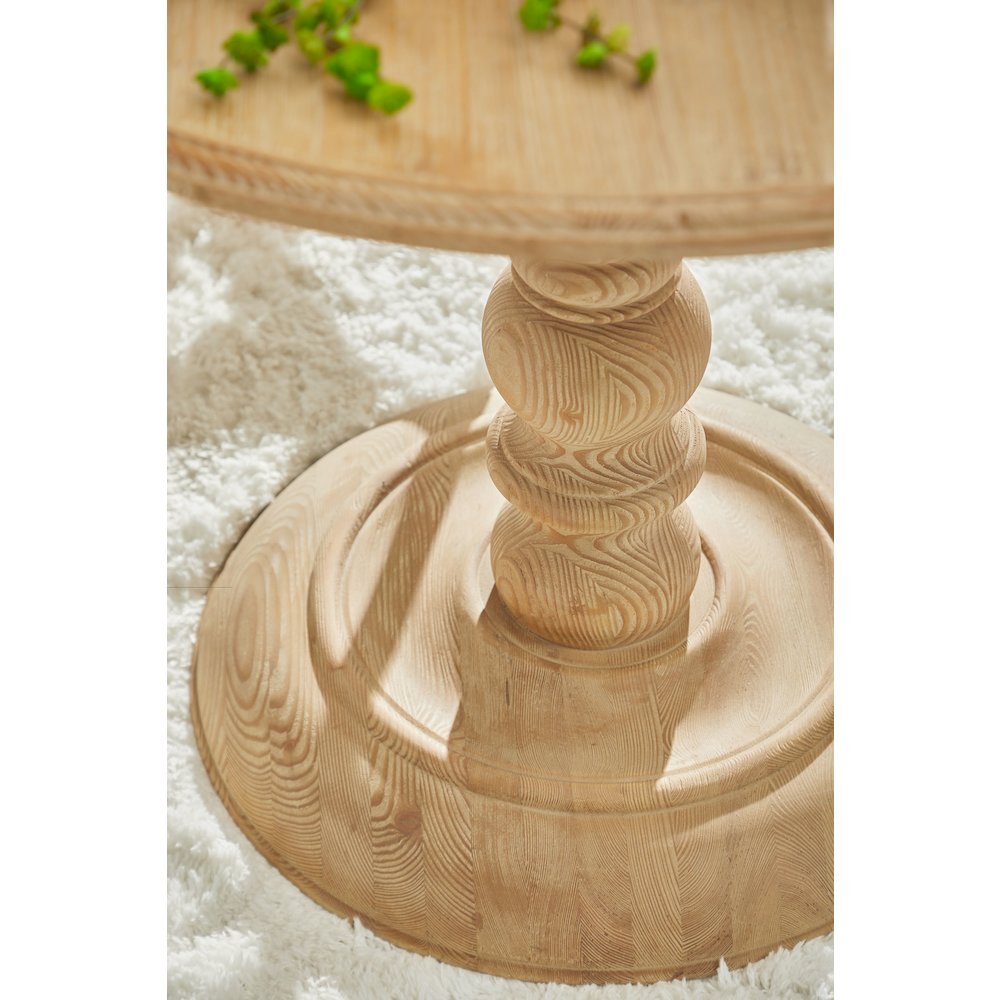 Bella Antique Transitional Chelsea 42" Round Dining Table. Picture 7
