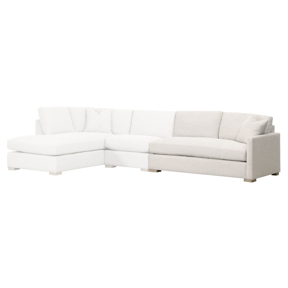 Stitch & Hand - Upholstery Transitional Clara Modular 2-Seat Right Slim Arm Sofa. Picture 6