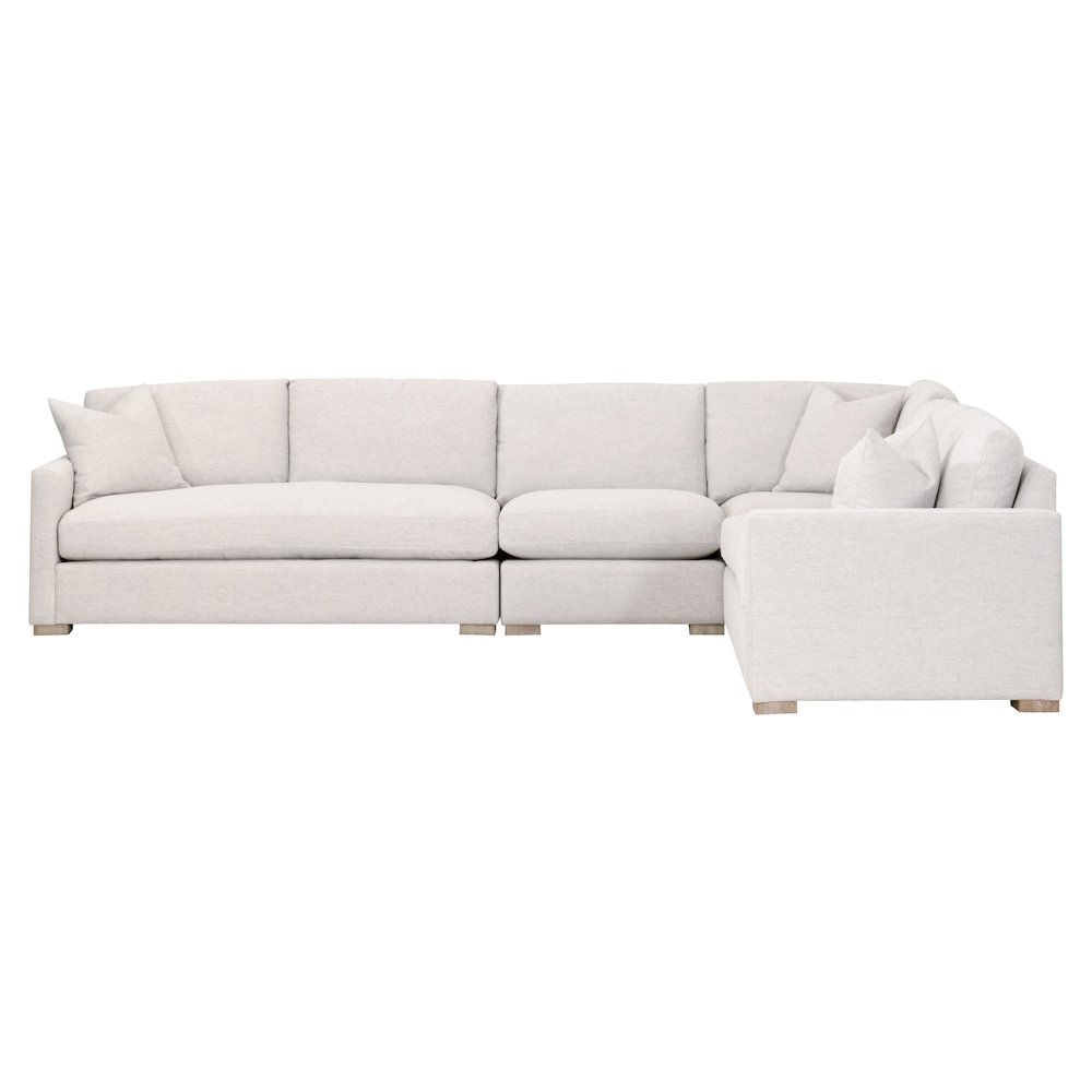 Stitch & Hand - Upholstery Transitional Clara Modular 2-Seat Right Slim Arm Sofa. Picture 12
